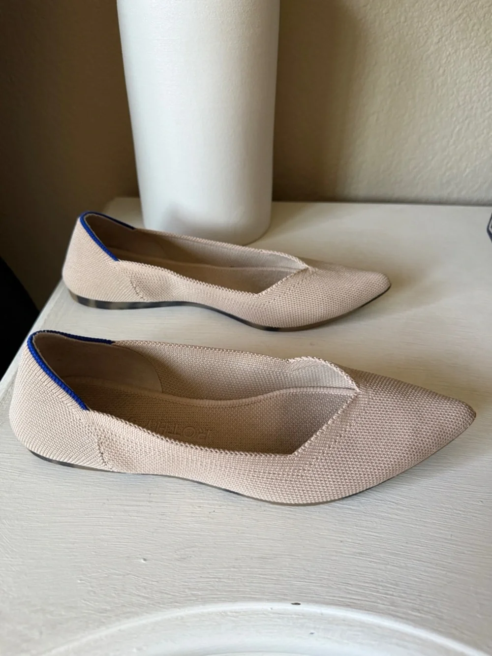 Rothys The Point in Ecru Size 6.5 - Picture 8 of 9